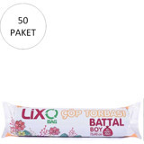 Lixo Battal Boy 75x90 cm Çöp Poşeti 500 Adet Mavi