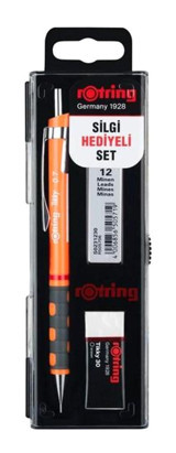 Rotring Tikky Silgili Plastik Neon Turuncu 0.7 mm Uçlu Versatil Kalem Seti