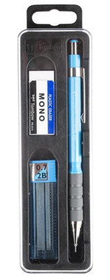 Tombow Silgili Plastik Neon Mavi 0.7 mm Uçlu Versatil Kalem Seti