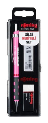 Rotring Tikky Silgili Plastik Neon Pembe 0.7 mm Uçlu Versatil Kalem Seti