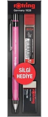 Rotring Visuclick Silgili Plastik Neon Pembe 0.5 mm Uçlu Versatil Kalem Seti