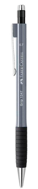 Faber-Castell Grip 1345/47 Silgili Plastik Metalik Gri 0.7 mm Uçlu Versatil Kalem