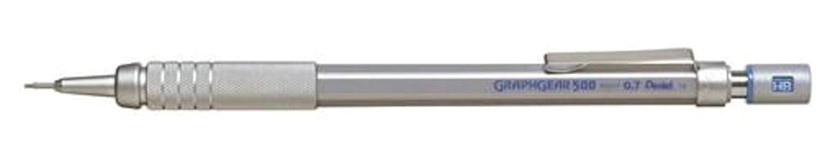 Pentel Pg517 Silgili Metal Metalik Gri 0.7 mm Uçlu Versatil Kalem