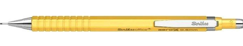 Scrikss Office Aero-X Silgili Metal Neon Sarı 0.5 mm Uçlu Versatil Kalem