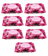 Nefertiya Red Rose 90 Yaprak 7'li Paket Islak Mendil