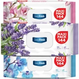 Deep Fresh Maxi Pack Karma Paket 144 Yaprak 3'lü Paket Islak Mendil