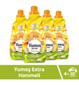 Yumoş Extra Konsantre Hanımeli 60 Yıkama Yumuşatıcı 4x1.44 lt