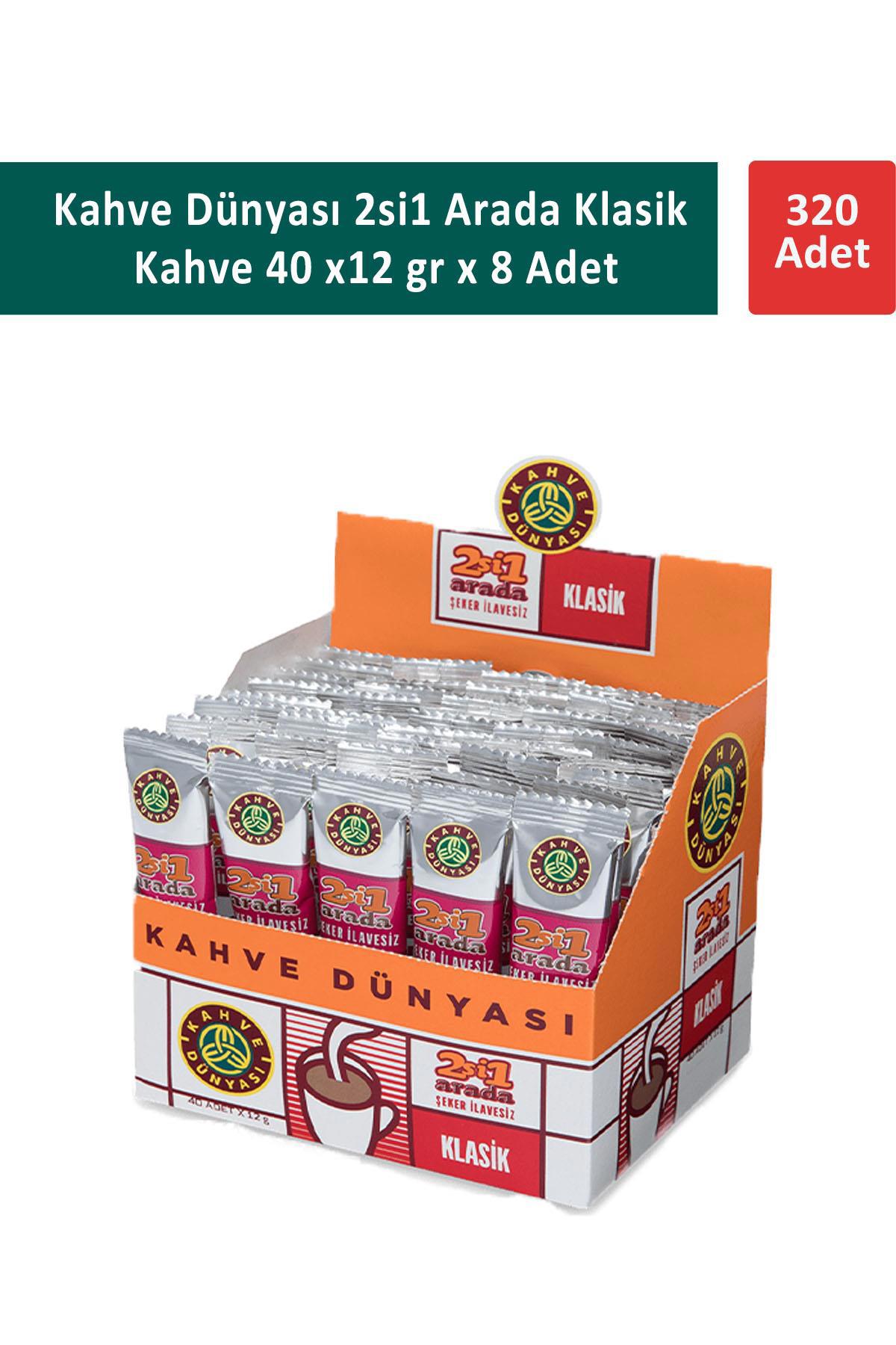 Kahve Dünyası 2si1 Arada Klasik Paket Granül Kahve 40x12 gr