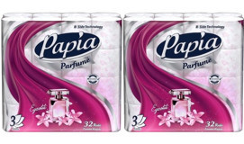 Papia 3 Katlı Kokulu Renkli 64'lü' Tuvalet Kağıdı