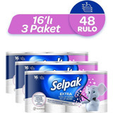 Selpak Extra 3 Katlı 48'li Tuvalet Kağıdı