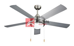Global KCF288 Işıklı Metal 5 Kanatlı Gri Tavan Vantilatörü