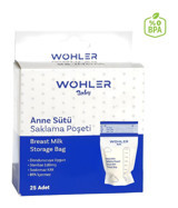 Wohler Süt Saklama Poşeti 25'li