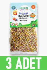 Ekoloji Market Organik Ruşeymli Sebzeli Kuskus Makarna 3x250 gr