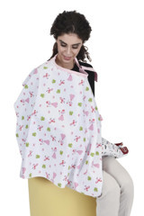 Sevi Bebe Art-6372 Desenli Çok Renkli Emzirme Önlüğü Örtüsü