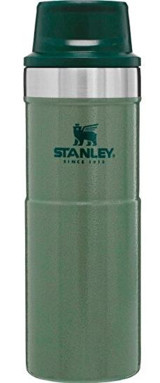 Stanley Klasik Trigger-Action Paslanmaz Çelik 470 ml Bardak Termos Yeşil