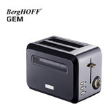 Berghoff Gem Tıtan 2 Dilim Kırıntı Tepsili 980 W Siyah Mini Ekmek Kızartma Makinesi