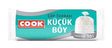 Cook Küçük Boy 40x47 cm 30 Adet Çöp Poşeti