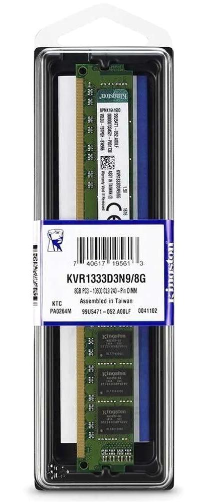 Kingston KVR1333D3N9/8G 8 GB DDR3 1x8 1333 MHz Ram