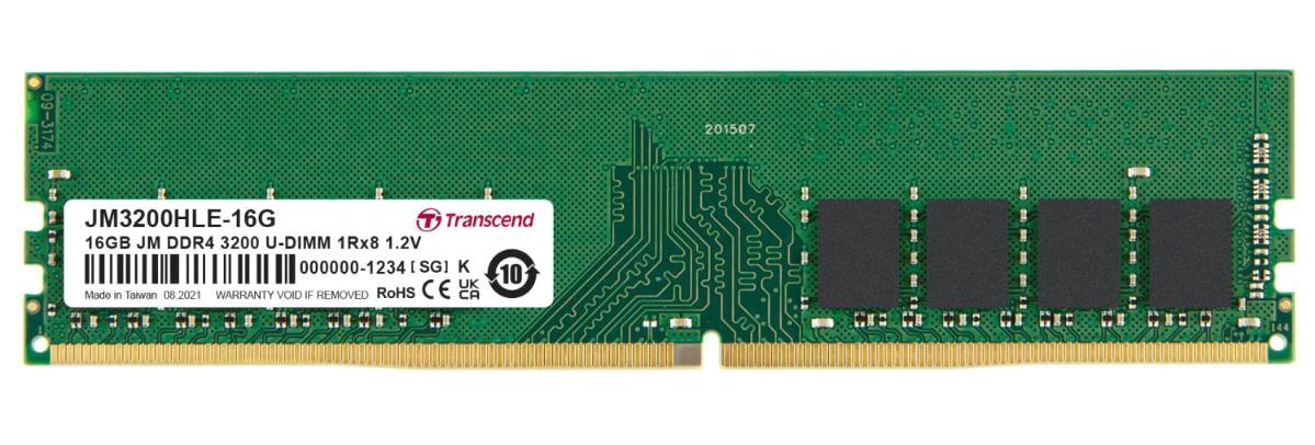 Transcend JM3200HLE-16G 16 GB DDR4 1x16 3200 MHz Ram