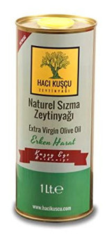 Hacı Kuşçu Zeytinyağı Erken Hasat Teneke Sızma Zeytinyağı 1 lt