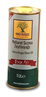 Hacı Kuşçu Zeytinyağı Filtresiz Teneke Sızma Zeytinyağı 1 lt