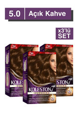Wella Koleston Supreme 5.0 Açık Kahve Organik Krem Saç Boyası 3x60 ml