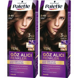 Palette Göz Alıcı 3.65 Çikolata Kahve Amonyaksız Krem Saç Boyası 2x99 ml