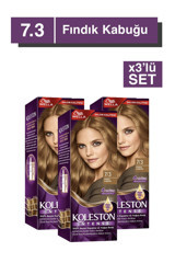 Wella Koleston Supreme 7.3 Fındık Kabuğu Organik Krem Saç Boyası 3x60 ml