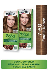 Palette Kalıcı Doğal 7.60 Fındık Kahve Amonyaksız Krem Saç Boyası 99 ml