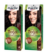 Palette Kalıcı Doğal 3.0 Koyu Kakao Amonyaksız Krem Saç Boyası 2x99 ml