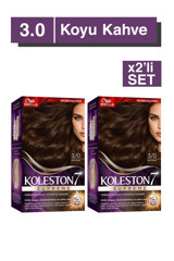 Wella Koleston Supreme 3.0 Koyu Kahve Organik Krem Saç Boyası 2x60 ml