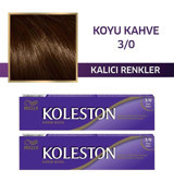 Wella Koleston Single 3.0 Koyu Kahve Organik Krem Saç Boyası 50 ml