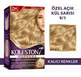 Wella Koleston Supreme 9.1 Açık Kül Sarısı Organik Krem Saç Boyası 50 ml