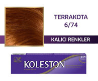 Wella Koleston Single 6.74 Terracotta Sarısı Organik Krem Saç Boyası 60 ml
