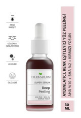 Herbaderm Aydınlatıcı Leke Giderici Sıkılaştırıcı Serum Şişe Yüz Peelingi 30 ml