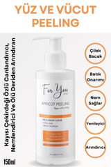 For You Gold Kayısı Çekirdeği Özlü Siyah Nokta Karşıtı Leke Giderici Sıkılaştırıcı Krem Şişe Yüz Peelingi 150 ml