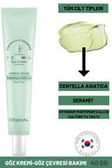 Dermal Centella Asiatica Tüm Ciltler için Göz Çevresi Krem Tüp 40 gr