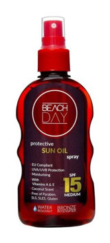 Beach Day Yoğun 15 Faktör Tüm Vücut İçin Bronzlaştırıcı Yağ 150 ml