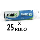 Florex Orta Boy 55x60 cm 20x25 Adet Çöp Poşeti