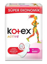 Kotex Active İnce 18'li Hijyenik Ped 1 Adet