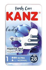 Kanz Ultra İnce Antialerjik 28'li Hijyenik Ped 1 Adet