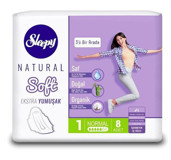 Sleepy Natural Soft Organik İnce 8'li Hijyenik Ped 1 Adet