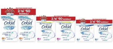 Orkid Ekstra Hassas Cesaret İnce 100'lü Hijyenik Ped 3 Adet