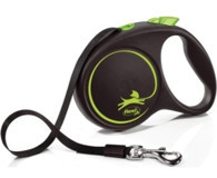 Flexi Black Design 5 m Makaralı Boyun Köpek Tasması Yeşil