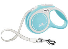 Flexi New Comfort 3 m Makaralı Boyun Köpek Tasması Açık Mavi