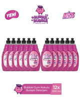 Miss Bubble Gum Kokulu Sıvı El Bulaşık Deterjanı 12x500 ml