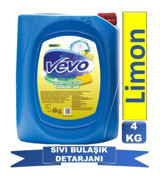 Vevo Limon Kokulu Sıvı El Bulaşık Deterjanı 4 kg