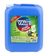 Viking Ekstra Köpük Limon Kokulu Sıvı El Bulaşık Deterjanı 12x4 kg