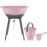 Baby Jem Elegant Ayaklı Pembe Bebek Küveti