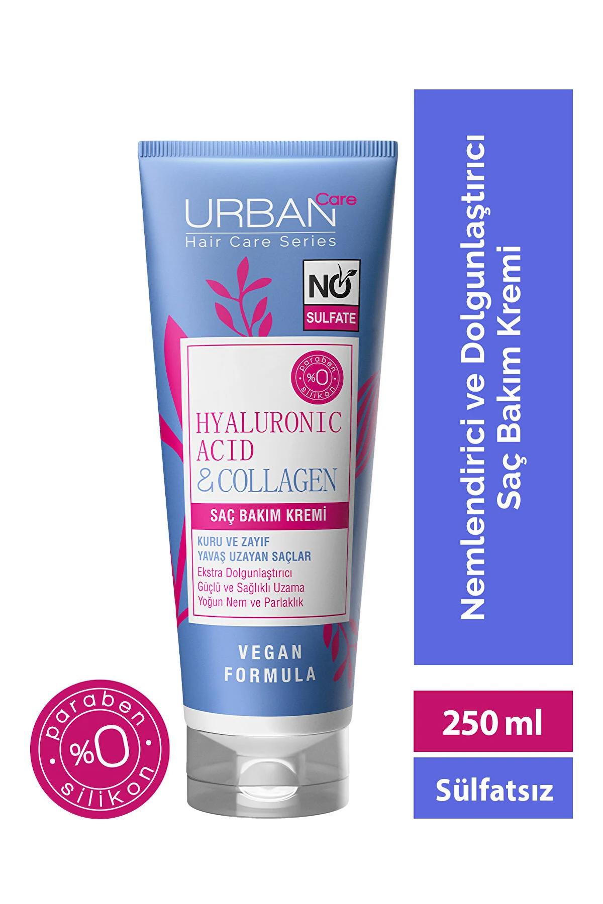 Urban Care Hair Care Series Collagen Sülfatsız Dolgunlaştırıcı Nemlendirici Tüm Saçlar İçin Kadın Saç Kremi 250 ml